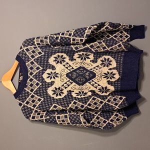 Wool Blend Intarsia Sweater